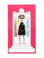ALCOZER & J. - COCKTAIL DRESS AND HAIR ACCESSORY - BLACK