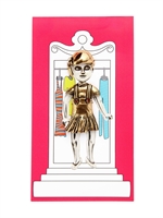 ALCOZER & J. - STUDY DRESS AND HAIR ACCESSORY - GOLD
