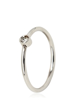 OSOME - SOPHIA DIAMOND SINGLE EARRING - WHITE/WHITE