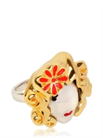 COICOI - BLONDE PIN UP RING - YELLOW/SILVER