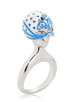 COICOI - BURLESQUE MASK RING - BLUE