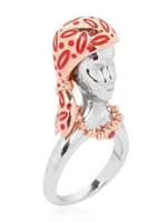 COICOI - FOULARD RING - RED