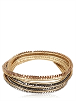 VITA FEDE - CAPRI 5 WRAP BRACELET - GOLD/MULTI