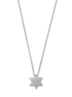 DIOR HOMME - BRASS STAR PENDANT NECKLACE - PALLADIUM