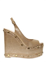 CARVELA KURT GEIGER - ZEPPE SPUNTATE CON CRISTALLI 140MM - ORO