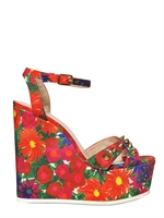 CARVELA KURT GEIGER - ZEPPE IN TELA DI COTONE STAMPA FLOREALE 140MM - MULTIFLORAL
