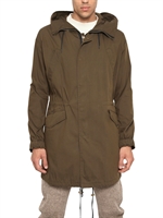 MCQ ALEXANDER MCQUEEN - PARKA IN TELA DI COTONE - VERDE MILITARE