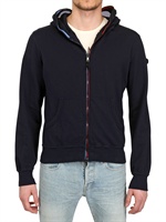 AI RIDERS ON THE STORM - TOTAL ZIP UP SWEATSHIRT AUS BAUMWOLLFLEECE - DARK NAVY