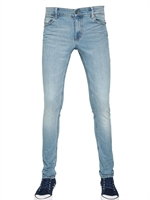 CHEAP MONDAY - 16CM TIGHT FIT USED DENIM JEANS - LIGHT BLUE