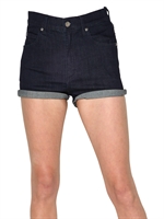 CHEAP MONDAY - SHORTS 5 TASCHE IN DENIM STRETCH - BLU SCURO