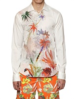 ETRO - PRINTED COTTON MUSLIN SHIRT - WHITE