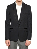 MAISON MARTIN MARGIELA - GIACCA SMOKING IN COTONE - BLU SCURO