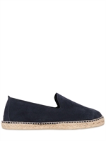 MANEBÌ - BESTICKTE ESPADRILLE-LOAFERS AUS WILDLEDER - NAVYBLAU