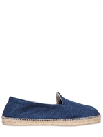 MANEBÌ - ESPADRILLE-LOAFERS AUS BAUMWOLLE MIT DENIM-EFFEKT - BLAU