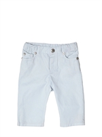 BABY DIOR - 5 POCKETS LIGHT GABARDINE TROUSERS - PALE BLUE