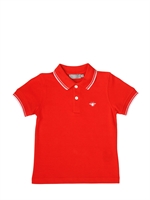 DIOR - EMBROIDERED LOGO PIQUET POLO - RED