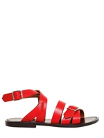 MARNI - 10MM INDIA CALFSKIN SANDALS - RED