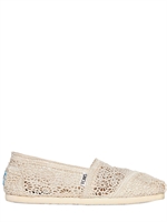 TOMS - 10MM COTTON CROCHET LOAFERS - NATURAL