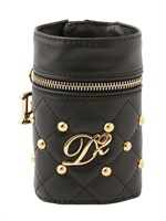 DSQUARED - GESTEPPTES NAPPA LEDER ARMBAND MIT NIETEN BESETZT - SCHWARZ