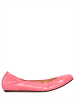 LANVIN - 10MM LEATHER BALLERINA FLATS - PINK