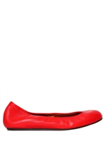 LANVIN - 10MM LEDER BALLERINAS - ROT