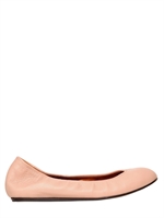 LANVIN - 10MM LEDER BALLERINAS - HELLPINK
