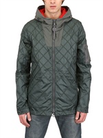 MONCLER R - GIACCA IN NYLON TRAPUNTATO - GRIGIO SCURO