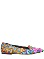 DOLCE & GABBANA - 10MM SCARF PRINT TWILL LOAFERS - MULTI