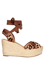 DOLCE & GABBANA - ZEPPE IN CAVALLINO STAMPA LEOPARD 110MM - LEOPARDO