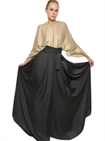 LANVIN - WASHED SILK SATIN SHIRT - BEIGE