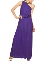 LANVIN - ABITO LUNGO IN JERSEY DI VISCOSA - VIOLA