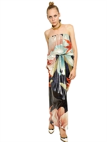 LANVIN - ABITO LUNGO IN MISTO SETA - MULTICOLORE