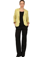 LANVIN - GIACCA IN TWEED DI COTONE - GIALLO