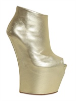 GIUSEPPE ZANOTTI - ZEPPE SPUNTATE IN CAMOSCIO 200MM - ORO