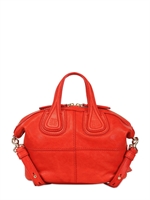 GIVENCHY - MINI NIGHTINGALE ZANZI LEATHER BAG - RED