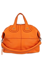 GIVENCHY - MEDIUM NIGHTINGALE CHIC LEATHER BAG - ORANGE