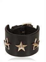 GIVENCHY - LEDER ARMBAND MIT DREI STERNEN - SCHWARZ