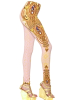 MANISH ARORA - LEGGINGS IN JERSEY DI RAYON - MULTICOLORE