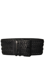 HAIDER ACKERMANN - CINTURA A VITA ALTA IN PELLE - NERO