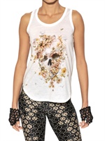 ALEXANDER MCQUEEN - TANK TOP IN JERSEY DI COTONE - BIANCO