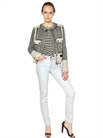PROENZA SCHOULER - GIACCA IN TWEED DI COTONE - NERO/BIANCO