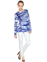 PROENZA SCHOULER - LANGÄRMLIGES BATIKTOP AUS BAUMWOLLJERSEY - MULTI