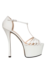 GIUSEPPE ZANOTTI - SANDALI IN VERNICE 150MM - BIANCO