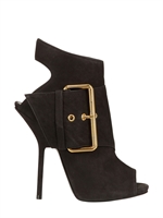 GIUSEPPE ZANOTTI - STIVALI SPUNTATI IN CAMOSCIO 130MM - NERO