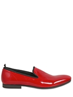 ALEXANDER MCQUEEN - 15MM TOTENKOPF GEPRÄGTE LACKLEDER LOAFERS - ROT