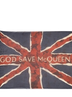 ALEXANDER MCQUEEN - BEDRUCKTER GOD SAVE MCQUEEN MODAL SCHAAL - BLAU/ROT