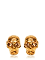 ALEXANDER MCQUEEN - BRASS SKULL CUFFLINKS - GOLD
