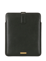 ALEXANDER MCQUEEN - IPAD-HÜLLE AUS POLIERTEM LEDER - SCHWARZ