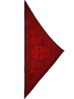 ALEXANDER MCQUEEN - TOTENKOPF SCHAAL AUS BAUMWOLLE UND MODAL - ROT
