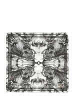 ALEXANDER MCQUEEN - SCHAAL MIT TOTENKOPF & PALMEN DRUCK AUS MODAL - GRAU